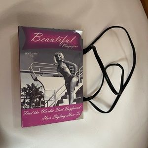 Pin up book style purse